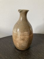 Sake Flasche Krug, glasierte Keramik, Japan, Vintage