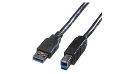 roline USB 3.0 Verbindungskabel Typ A/B, Schwarz, 3m (NEU)
