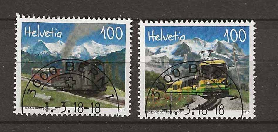 Tutti i francobolli: M1664 - Trains de montagne 1er jour – Usato da Trélex venduto da Phil_Albert