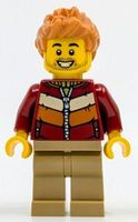 LEGO Minifigur Zug-Passagier hol378 aus Set 10361