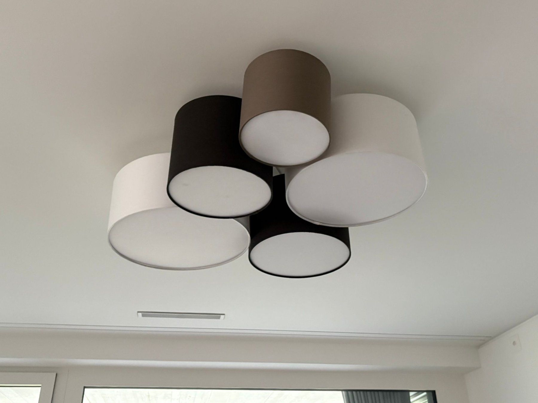Lampadari & plafoniere: Deckenleuchte Kima - Eisen / Mischgewebe - 5-flammig – Usato da Zürich venduto da ant_r6f8 2