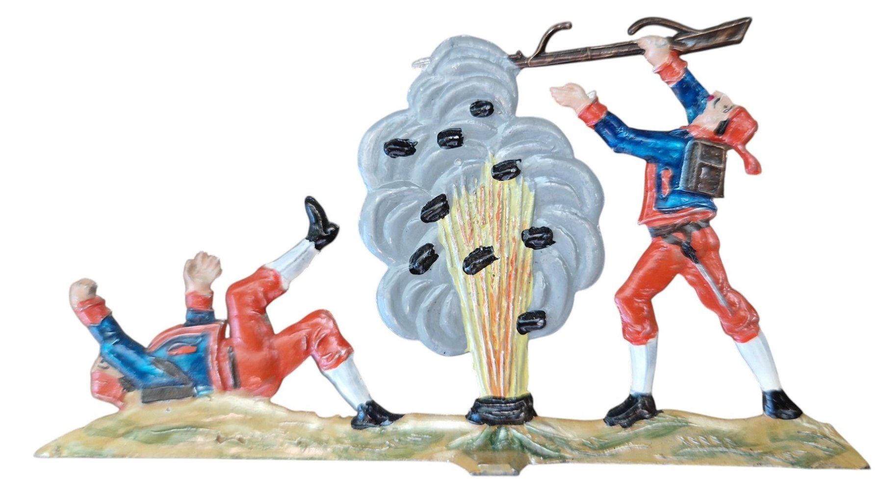 Statuette: Zinnfigur - Soldaten im Kampf – Usato da Mörschwil venduto da antiksalon 1
