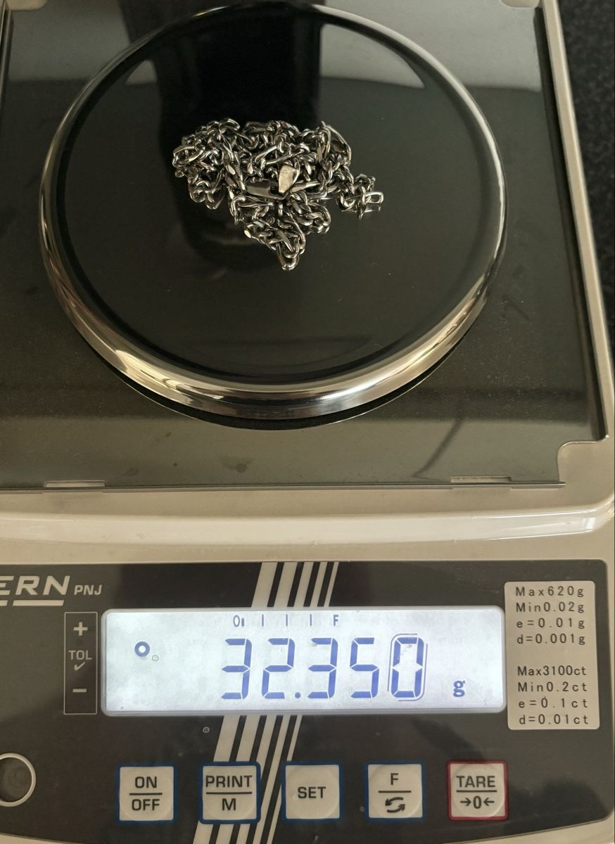 925 Silberkette 32.35g Panzer / Figaro 55cm 5mm - ab 1.- Fr. (Gebraucht ...