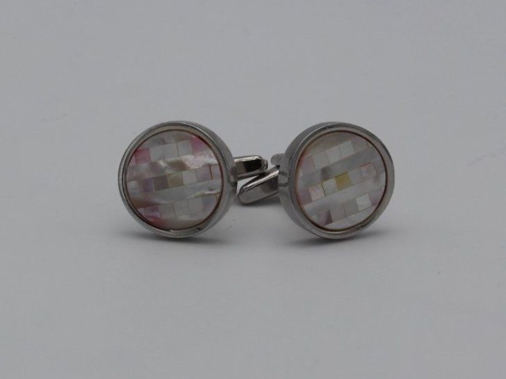 Gemelli: **NEU** Manschettenknöpfe aus Rhodium & Perlmutt – Nuovo e nell'imballaggio originale da Luzern venduto da jul_bn7b 5