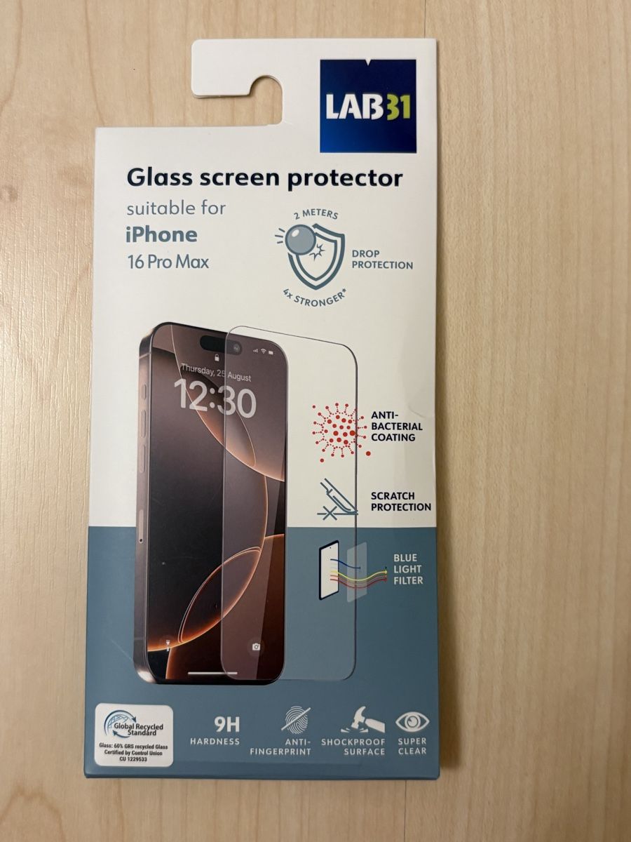 Lackretusche & Schutzfolien: LAB31 Glass screen protector iPhone 16 Pro MaxNeu – Neu und originalverpackt aus Wolfhausen von lala_wolfhausen