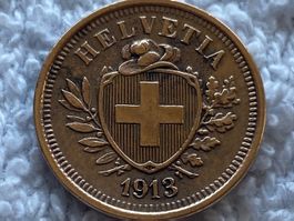 1 centime/rappen 1913