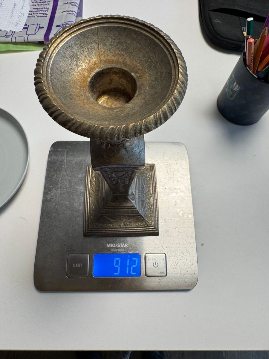 Bougeoirs: 2x Kerzenständer, antik Messing oder Bronze – D'occasion à Niederbüren par poschti 9