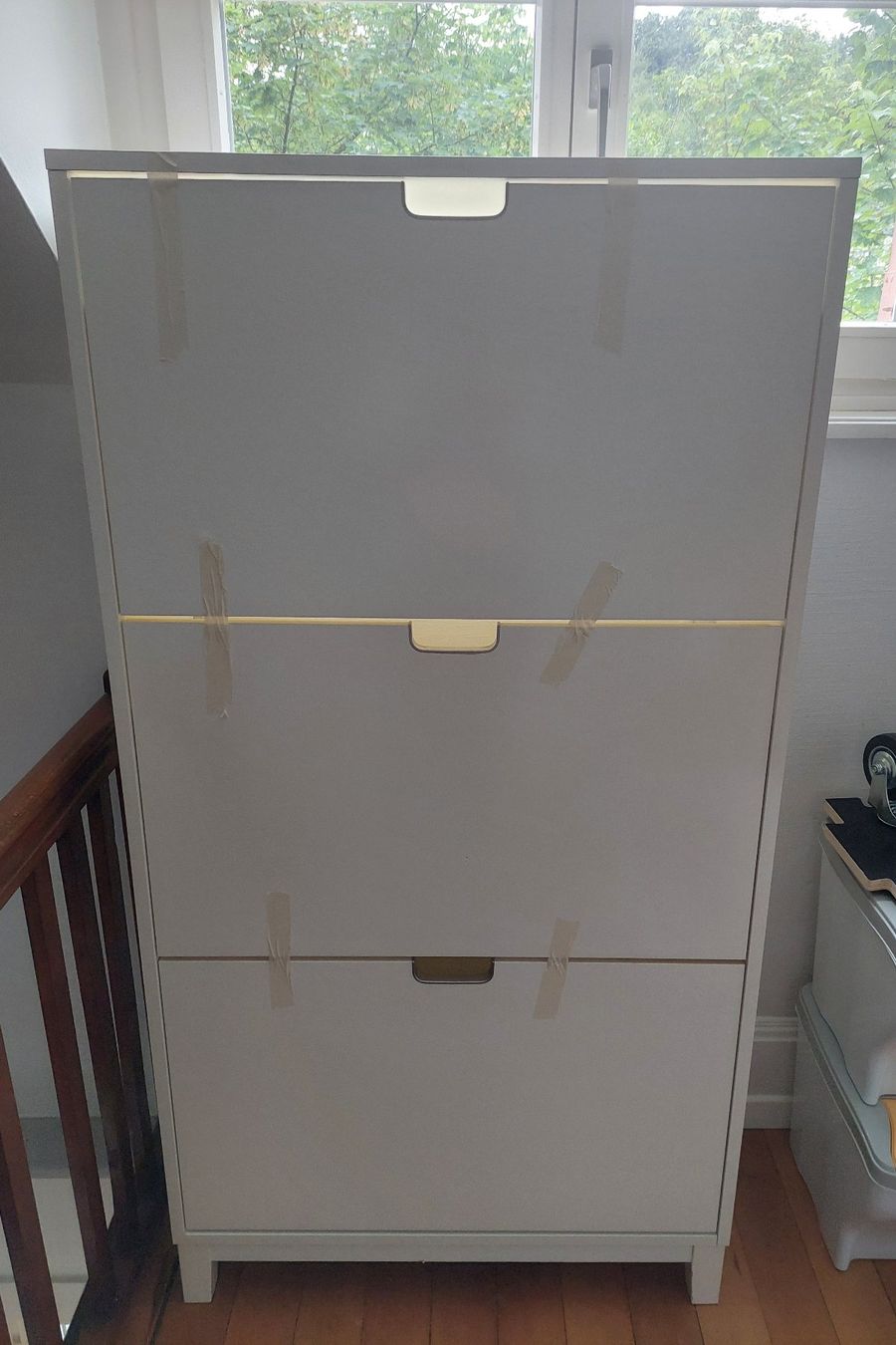 Ikea Armadi: Schuhschrank Weiss 3 Klappen mit Griffen, Platzsparend, G... – Usato da St. Gallen venduto da Sensor0