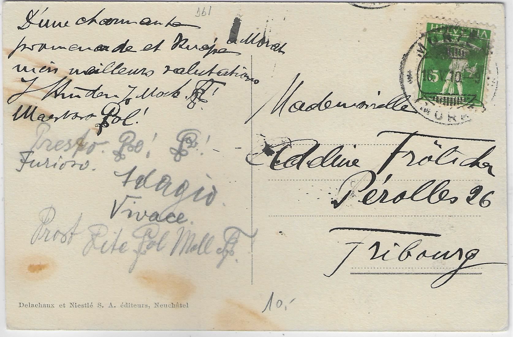 Cartoline postali: Au bord du lac de Morat - Murtensee – Usato da Ettingen venduto da Kartenplanet 1