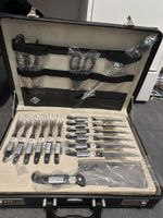 G    Koffer mit Messerset "Solingen" und Kombischloss guter 