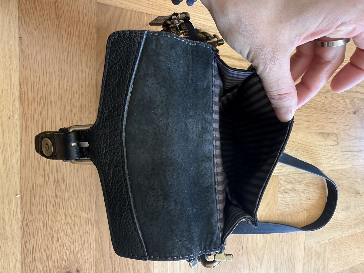 Borse: Vintage Tasche schwarz  – Usato da St. Gallen venduto da calendula123 3