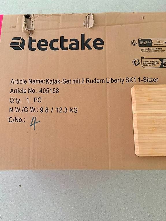 Bateaux: Tectake Aufblasbares Kayak "Kayak Single Liberty" – D'occasion à Zürich par Kurtbeuggert