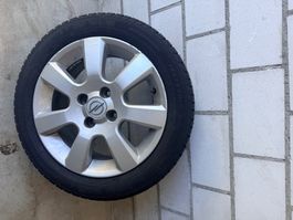 4x Original Opel Alufelgen 15 Zoll mit Sommerreifen 185/55