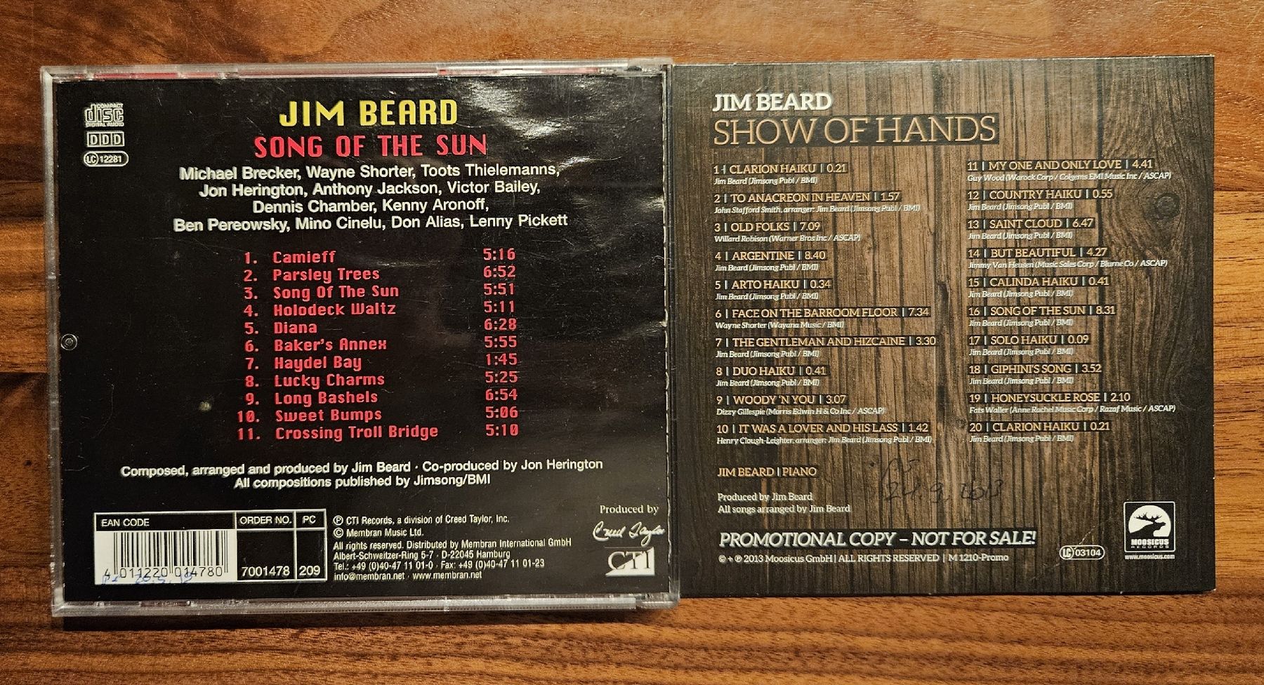 CD: 2 CDs Jazz Jim Beard – Usato da Zürich venduto da phillyboy2007 1