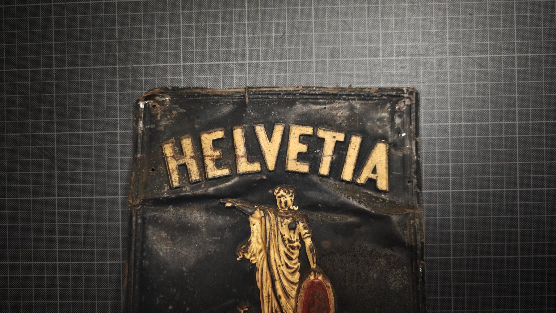 Insegne: Wunderschönes altes Helvetia Schild – Usato da Gelterkinden venduto da MYSTOREFORYOU4460 1
