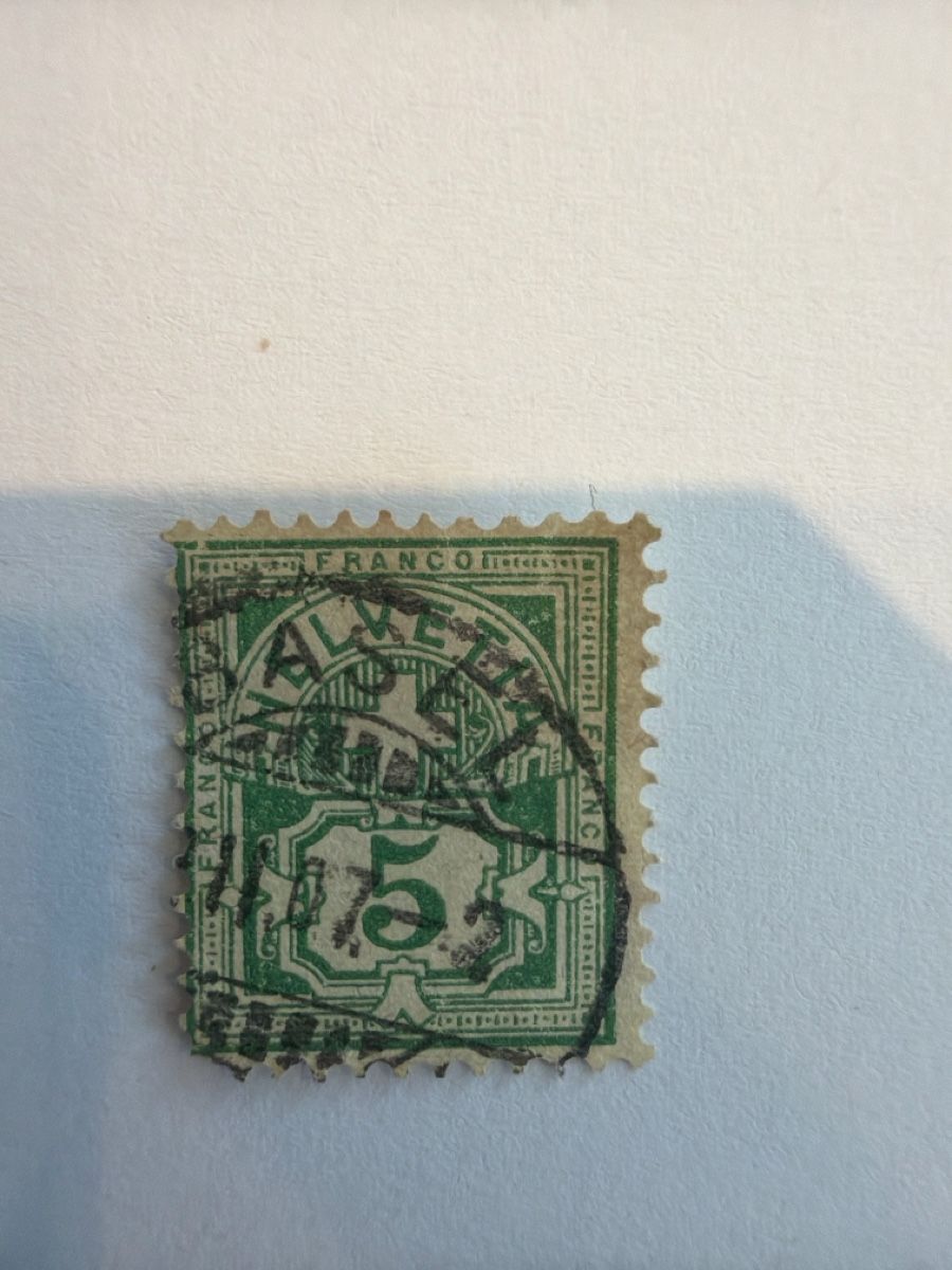 Tous les timbres: Briefmarke 75 grün gebraucht – D'occasion à Tafers par Tschanz-Solutions