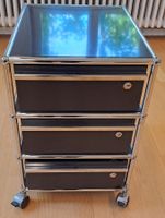 Schöner USM Haller Rollcontainer in graphitschwarz