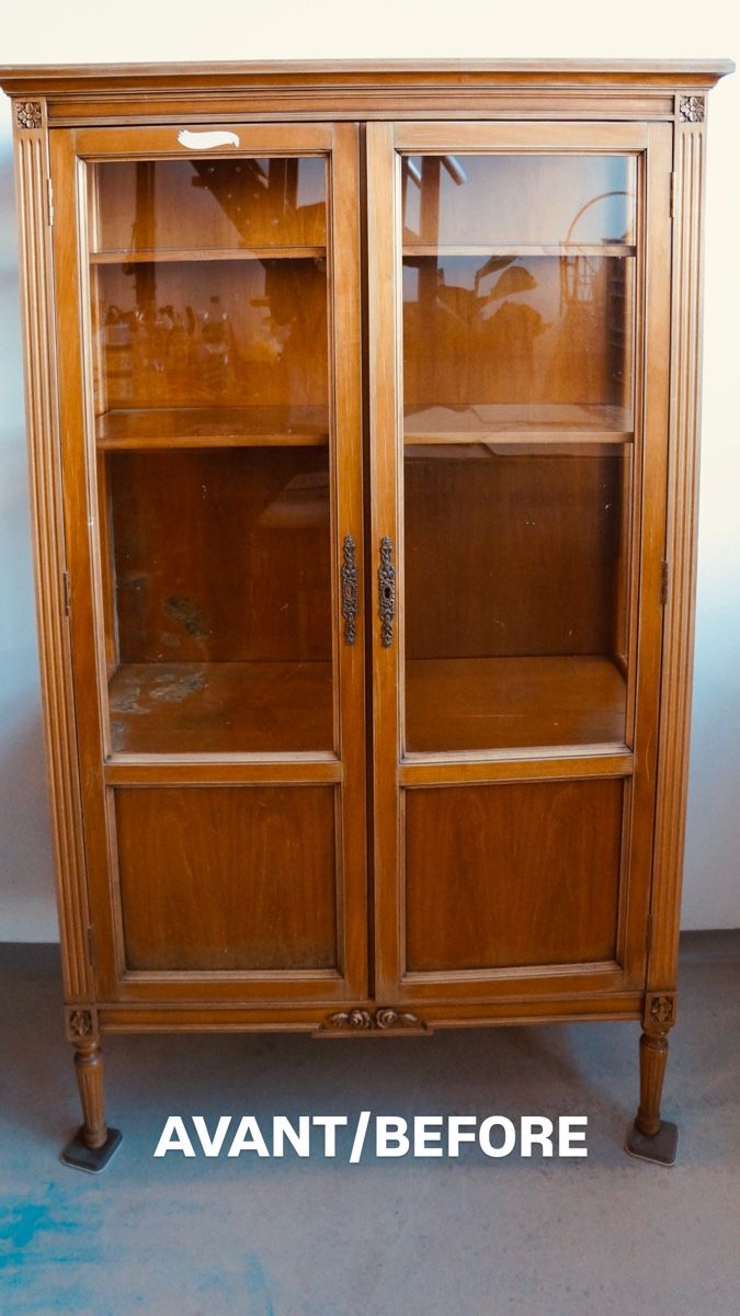 Schränke: Vintage Cabinet Upcycled Lighted / Vitrine Relookée Éclairée – Neu (gemäss Beschreibung) aus Ecublens VD von staceys.stuff 9