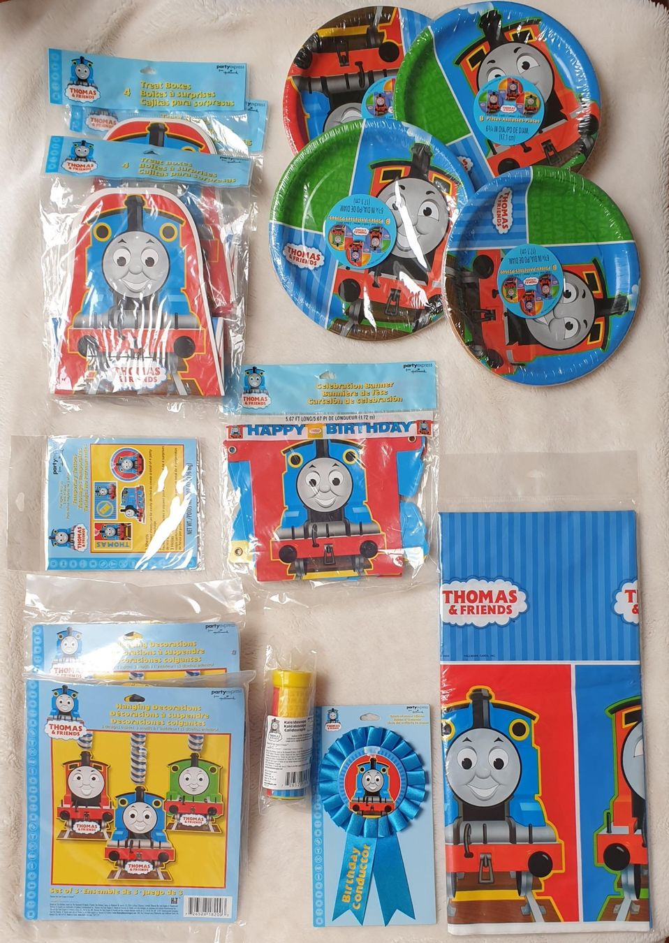 Tutte le decorazioni: Thomas & Friends Thema Geburtstagsparty-Kit - "Hallmark" – Usato da Würenlos venduto da Abracadabra26 1