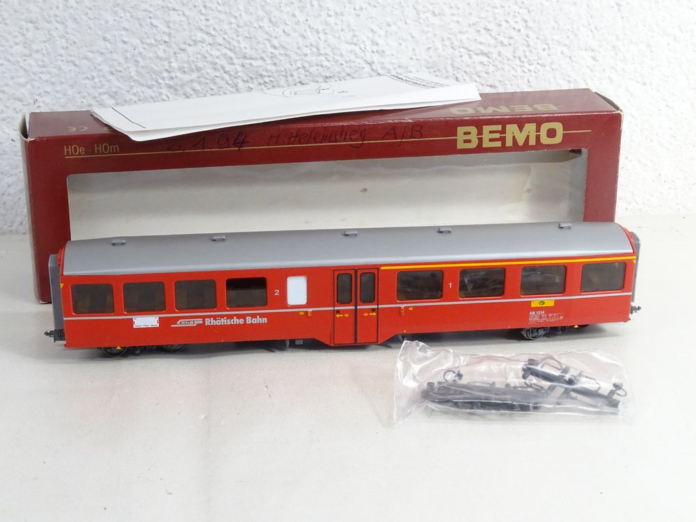 H0m Bemo Rhb DAVOSER PENDELZUG art.7252 100+art.3286 120 - H0m/H0e