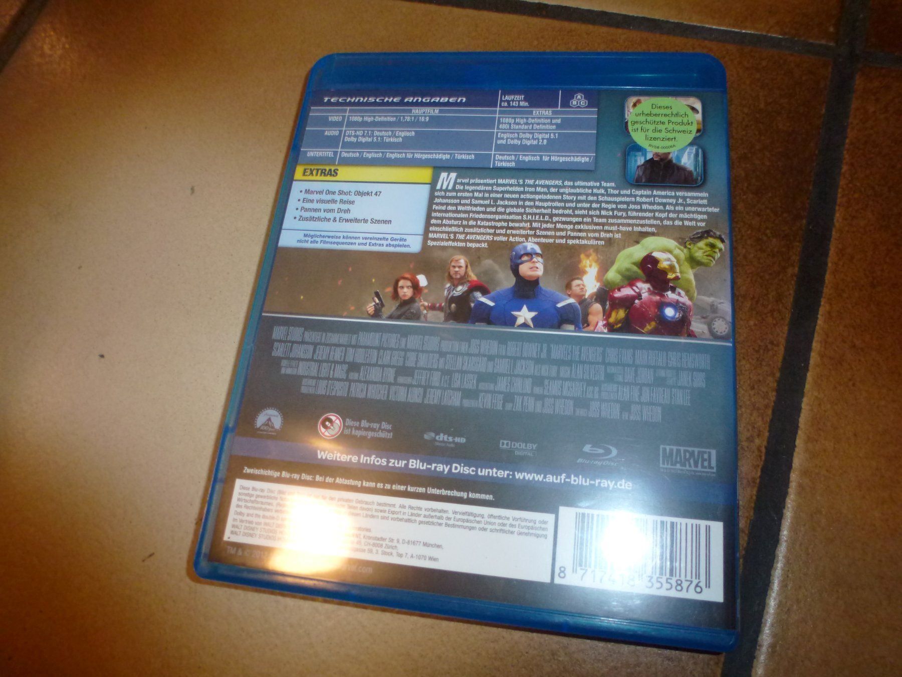 Tutti i DVDs: Marvel's Avengers BLU-RAY – Usato da Olten venduto da Disc-Verkauf 2