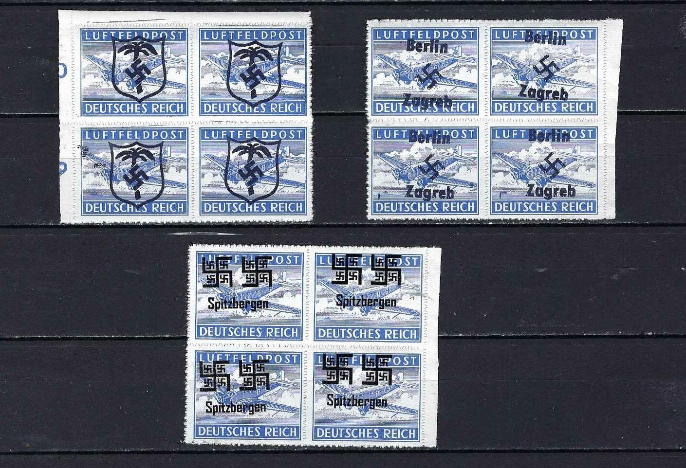 Tutti i francobolli: Luftfeldpost mit Aufdruck ** – Nuovo e nell'imballaggio originale da Lindau venduto da Rickie123