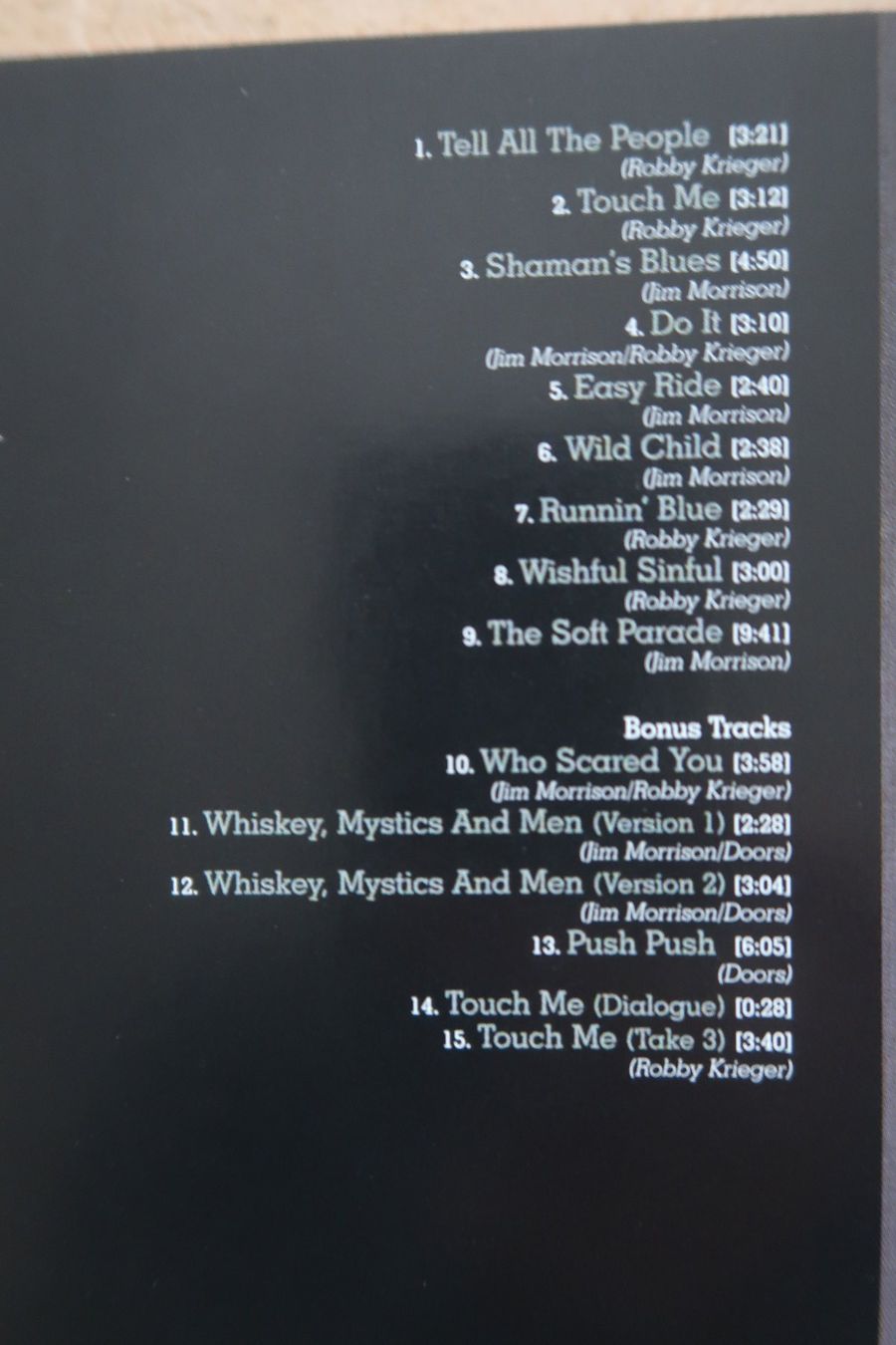 CD: THE DOORS - THE SOFT PARADE - mit BONUS TRACKS - CD – Usato da Basel venduto da Patiscat 2