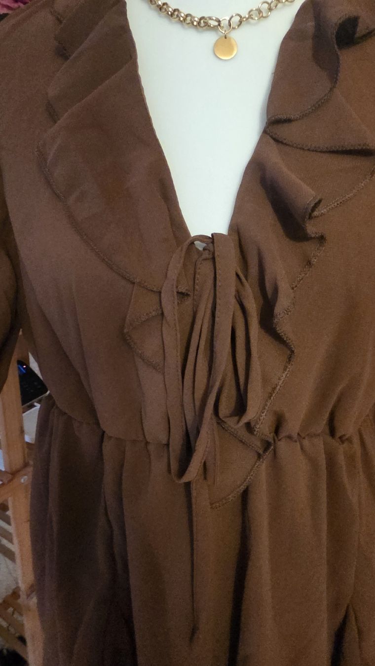 Chemisiers: Blouse brown, long sleeve, 100% Polyester, length 65  – D'occasion à Klingnau par fairy.princess 3