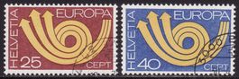 Satz SBK-Nr. 543-544 (Europa 1973) gestempelt
