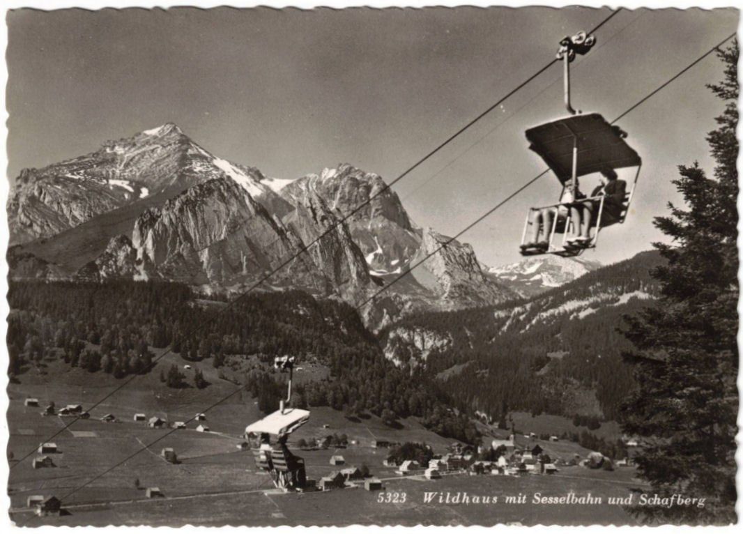 Cartoline postali: Wildhaus - Sessellift – Usato da Binningen venduto da Mountainrider