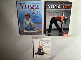 2 Yogabücher und 1 CD, Yoga ab 50, Body Plan, Anti-Stress