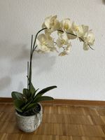 Schöne künstliche Orchidee im Topf - Top Zustand!