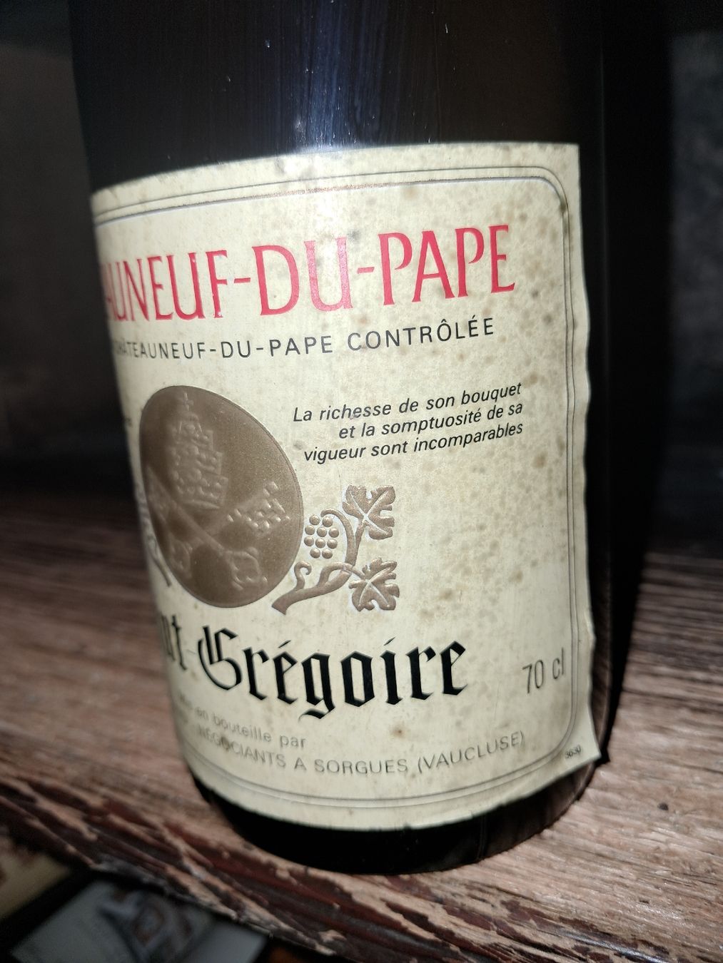 Wein: Châteauneuf-du-Pape Saint Grégoire 1979 – Neu und originalverpackt aus Le locle von juliensaran 3