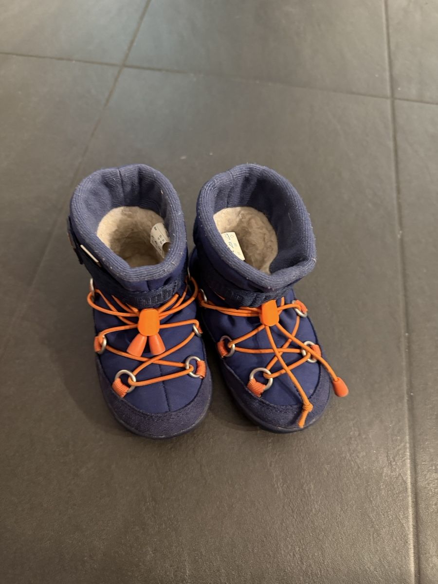 Affenzahn Scarpe per ragazzi: Affenzahn Winterstiefel blau orange Grösse 21 – Usato da Naters venduto da stegga