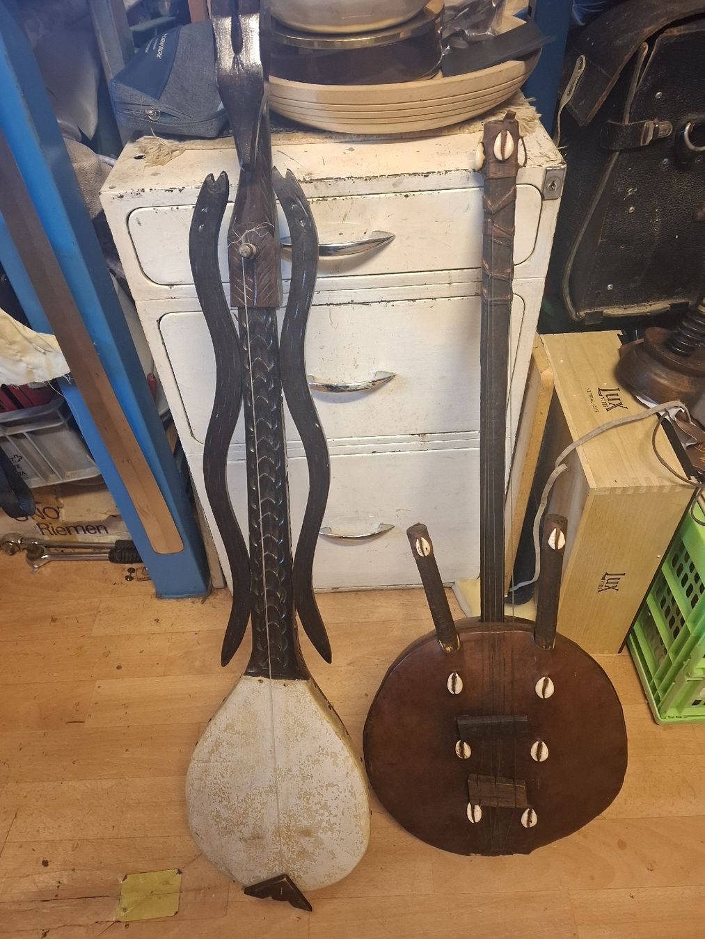 Gusla Kora Afrika musikal instrument + 2 andere deco (Gebraucht) in ...