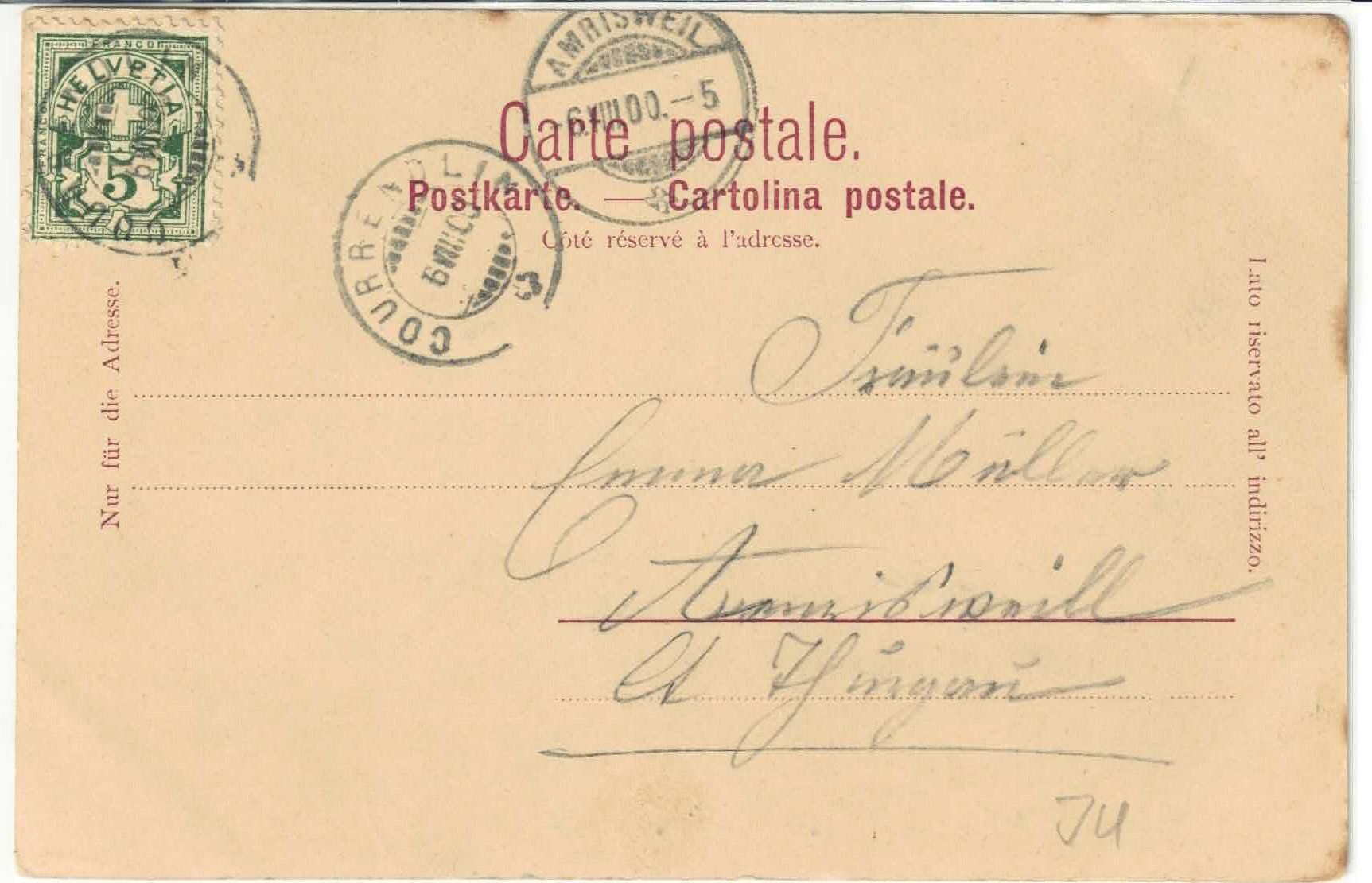 Cartoline postali: Souvenir du Violat - Restaurant - animee – Usato da Ettingen venduto da Kartenplanet 1