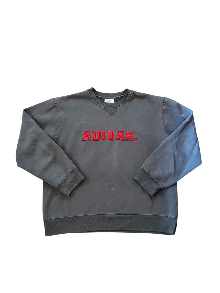 Adidas Maglioni & Felpe: Adidas, pull vintage gris/vert, vintage – Usato da Baulmes venduto da resel_.tm