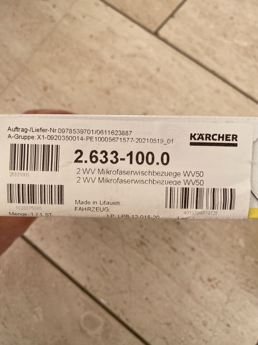 Kärcher Autres articles pour la maison: Kärcher Microfaserpads – Neuf avec emballage d'origine à Dübendorf par lima_mua90 3