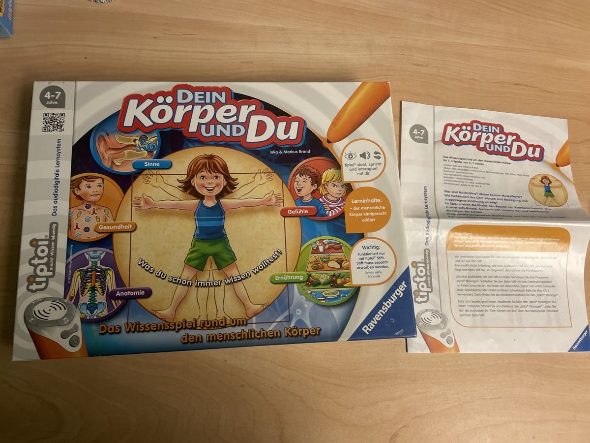 Tiptoi Giochi: Tiptoi Spiel Dein Körper und Du, Ravensburger – Usato da Obergerlafingen venduto da cabo4