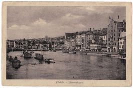 Zürich, Limmatquai um 1920 (Guggenheim)