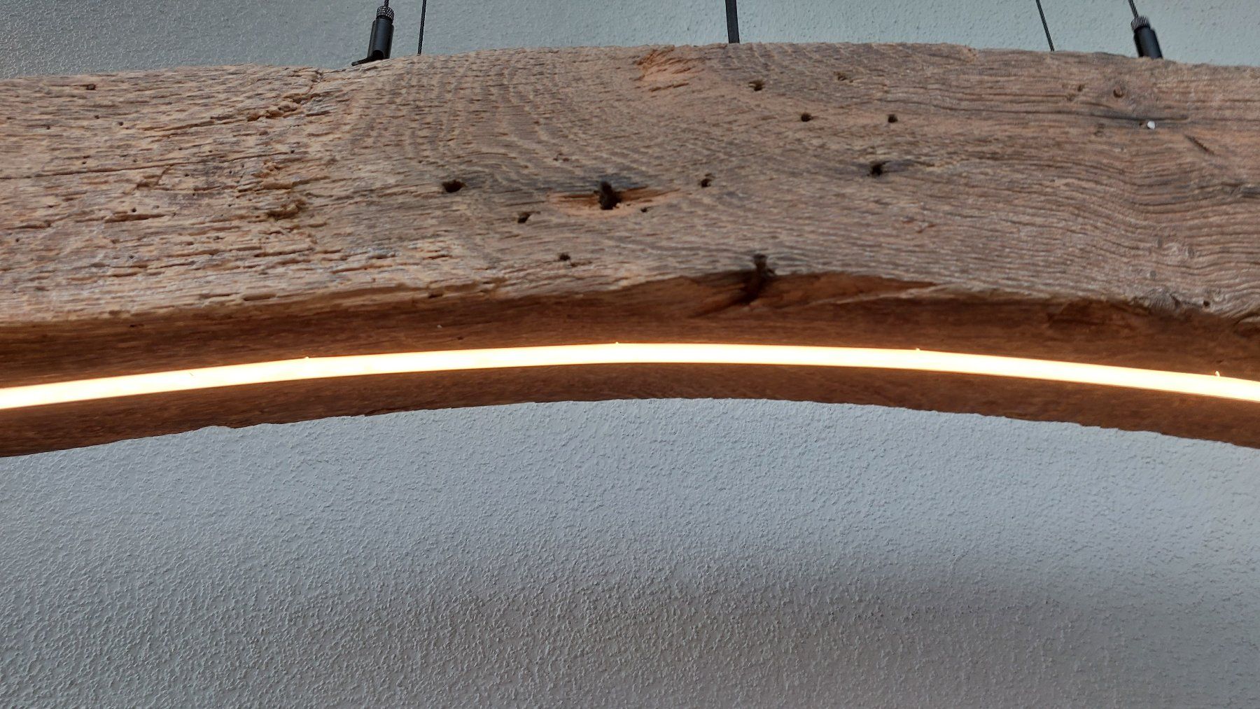 Lampadari & plafoniere: Rustikale Hängelampe aus einem Eichen-Altholzbalken – Nuovo e nell'imballaggio originale da Egnach venduto da Oldwoodstyle 7