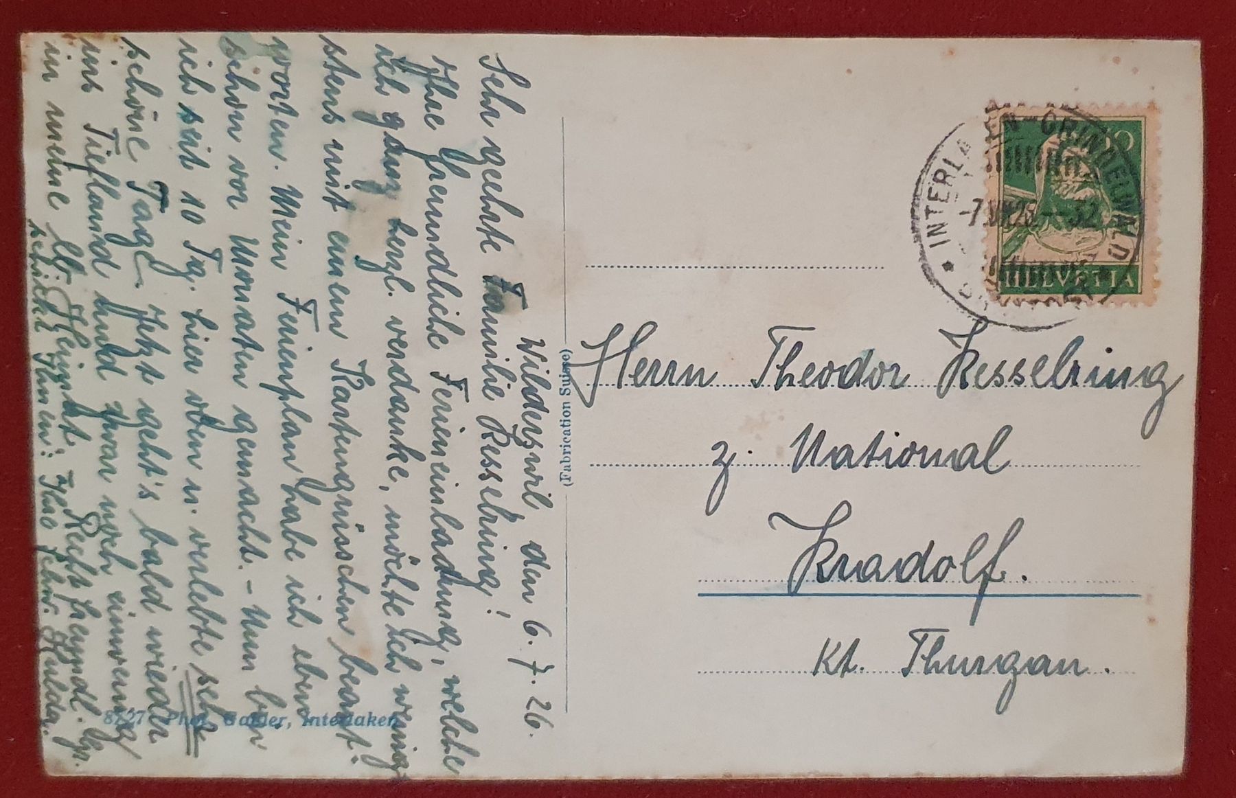 Tutti i francobolli: 7 Karten mit Bahnpoststempel – Usato da Kreuzlingen venduto da Rschweiz1 5