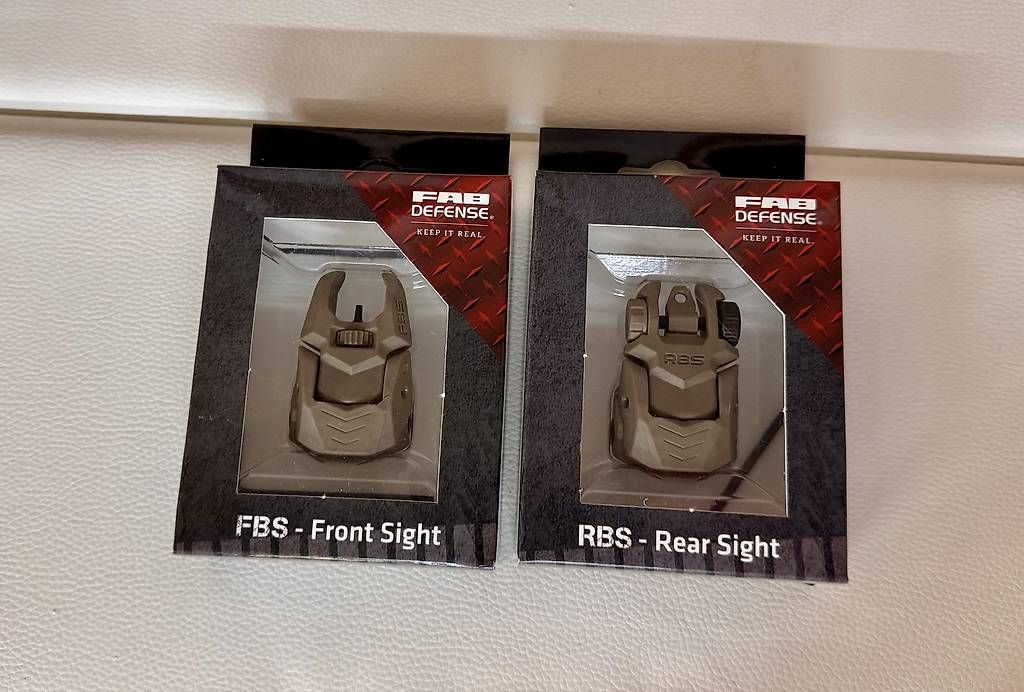 Tiro a segno: FAB Defense Backup Sights Kit – Usato da Eschenbach SG venduto da Swissjoker