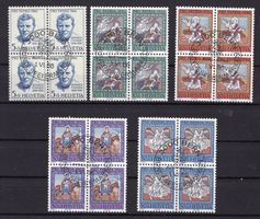 R6585  /  Pro patria 1966 en blocs de 4