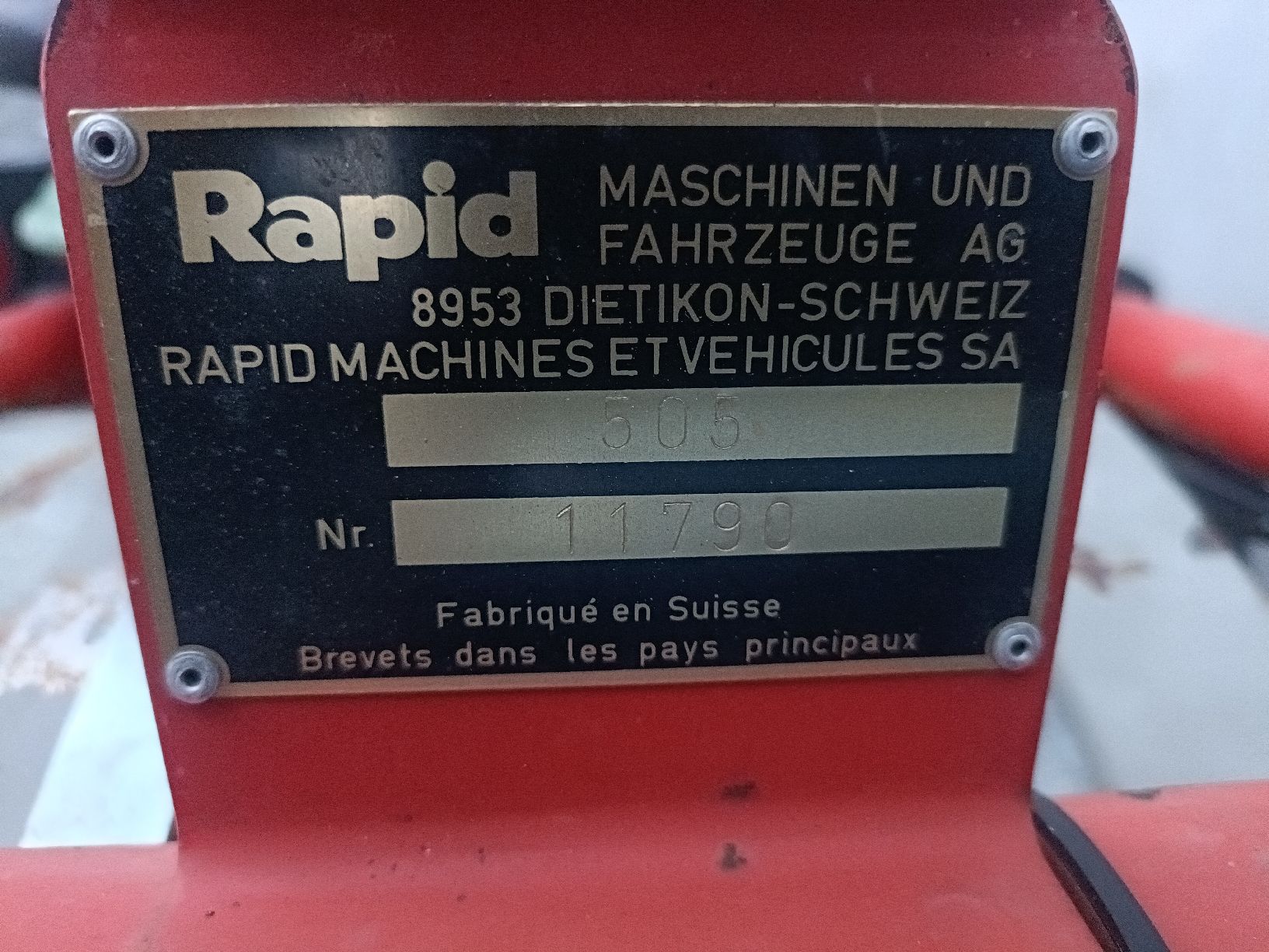 Rapid Toutes les machines: Rapid 505 – Défectueux à Gams par Hufschmiedth 4