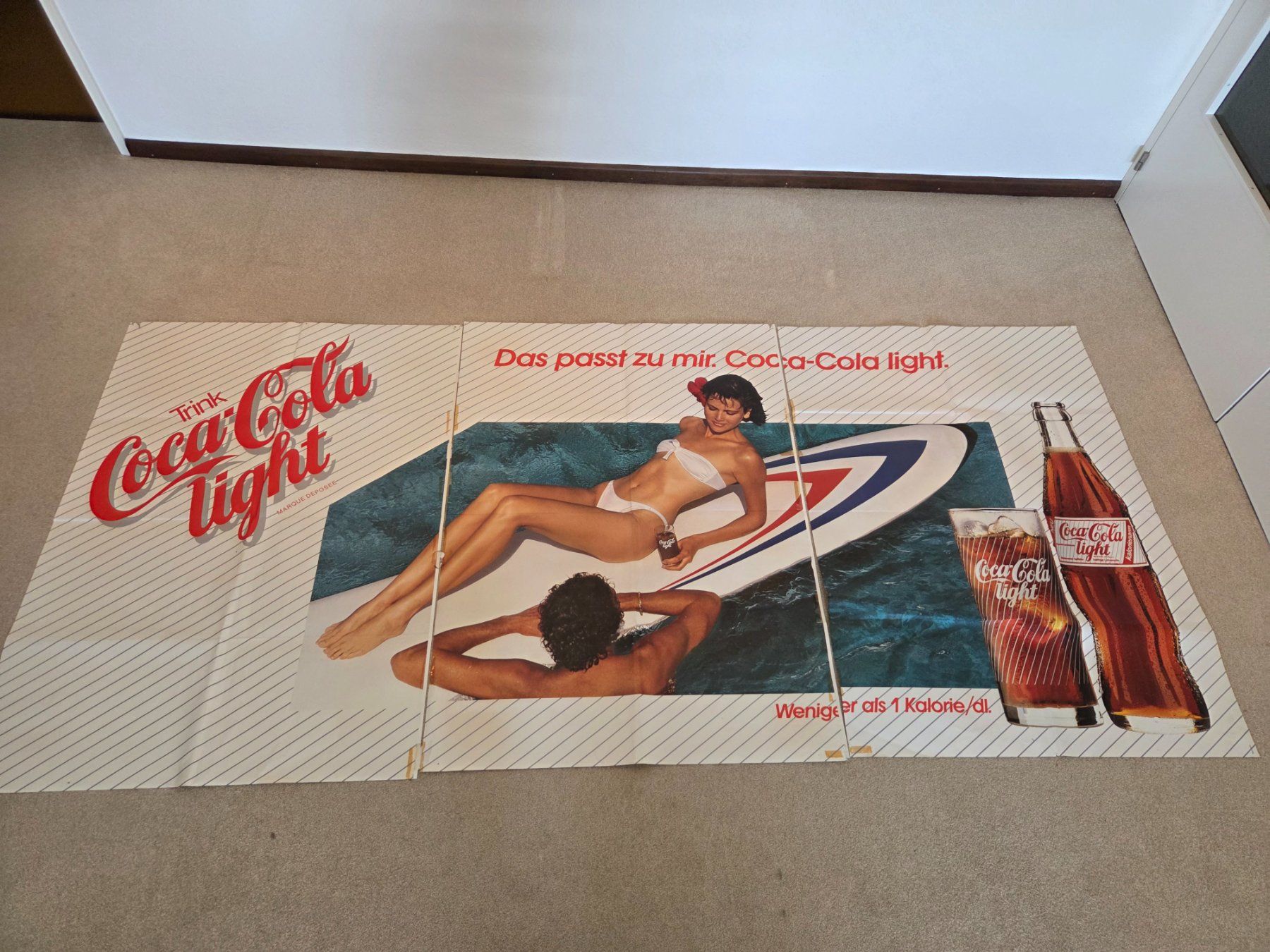 Foto & Immagini: Werbeplakat Coca Cola light - 1980er – Usato da Hünenberg venduto da pma_dm5g 4