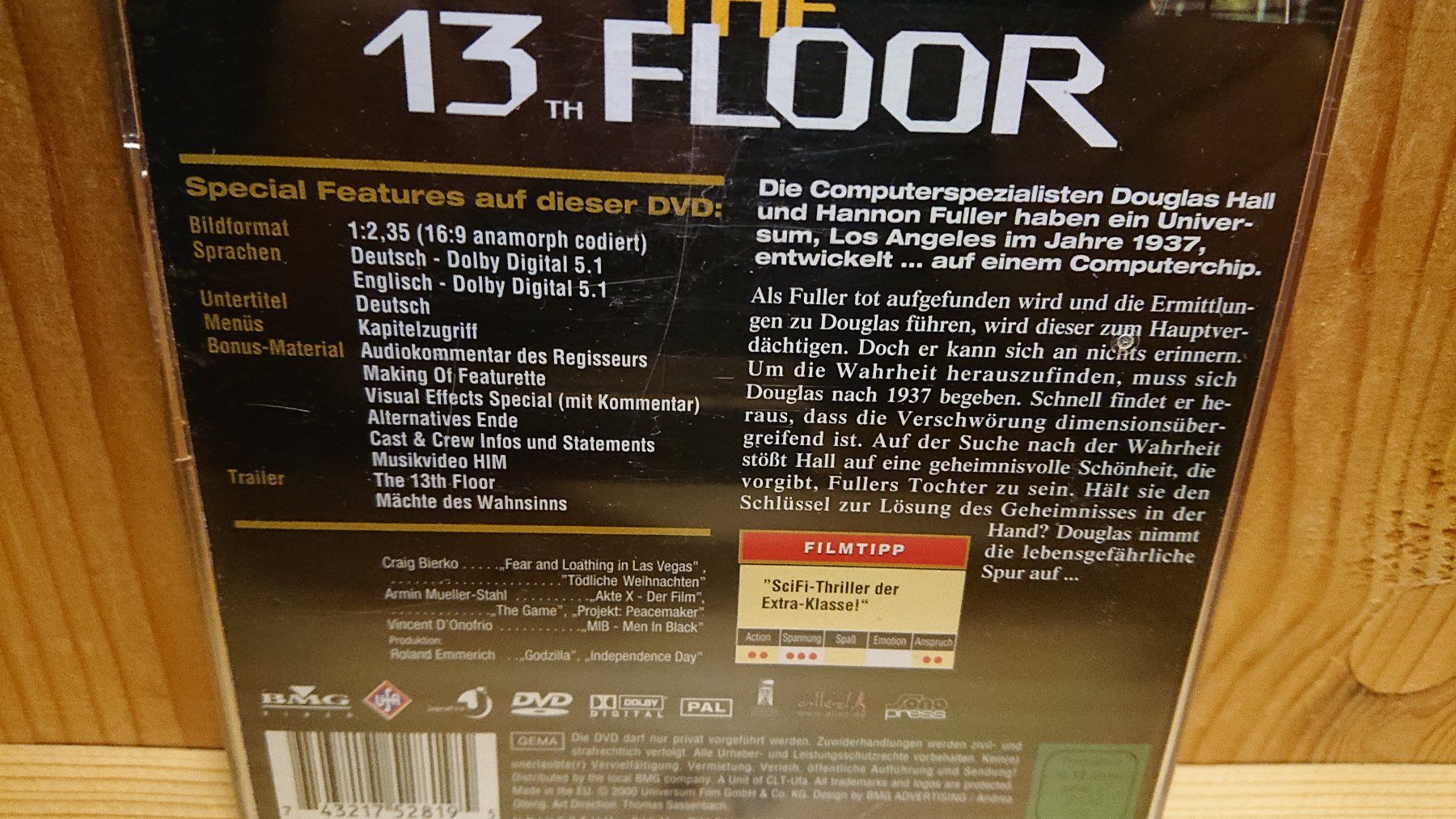 Tutti i DVDs: THE 13th FLOOR DVD Jewelcase – Usato da Wilderswil venduto da Exebub 2