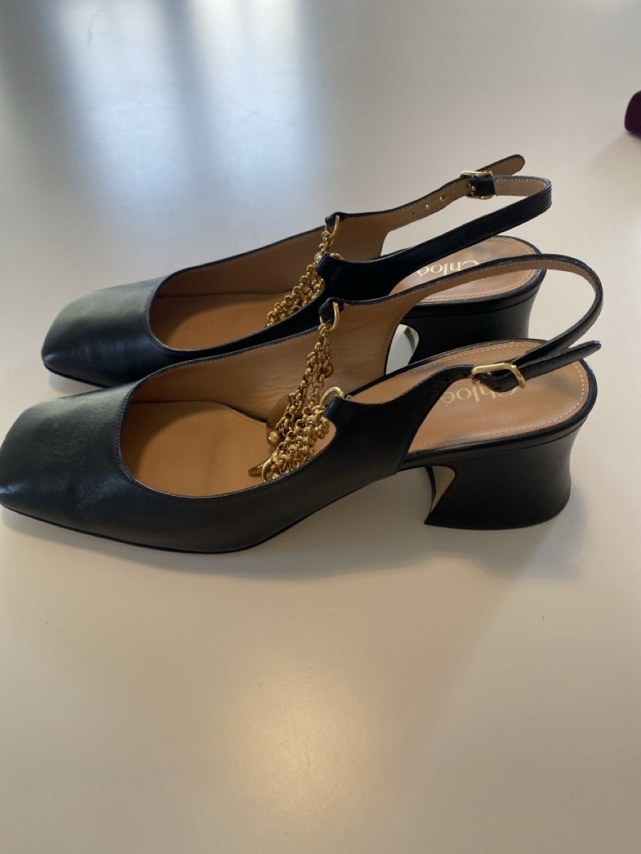 Chloé Scarpe da donna: Sandales Chloé en cuir noir – Usato da Lausanne venduto da vinbama 2