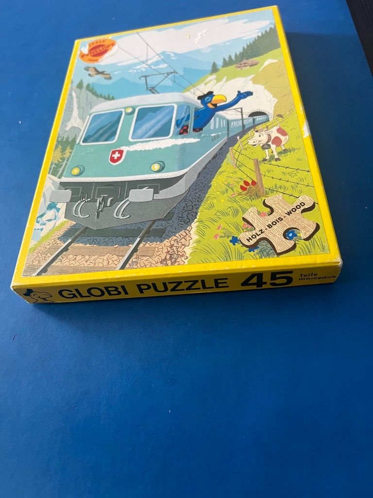 Puzzles: GLOBI PUZZLE MIT 45 HOLZ TEILE – Gebraucht aus Steinach von Momoco 2