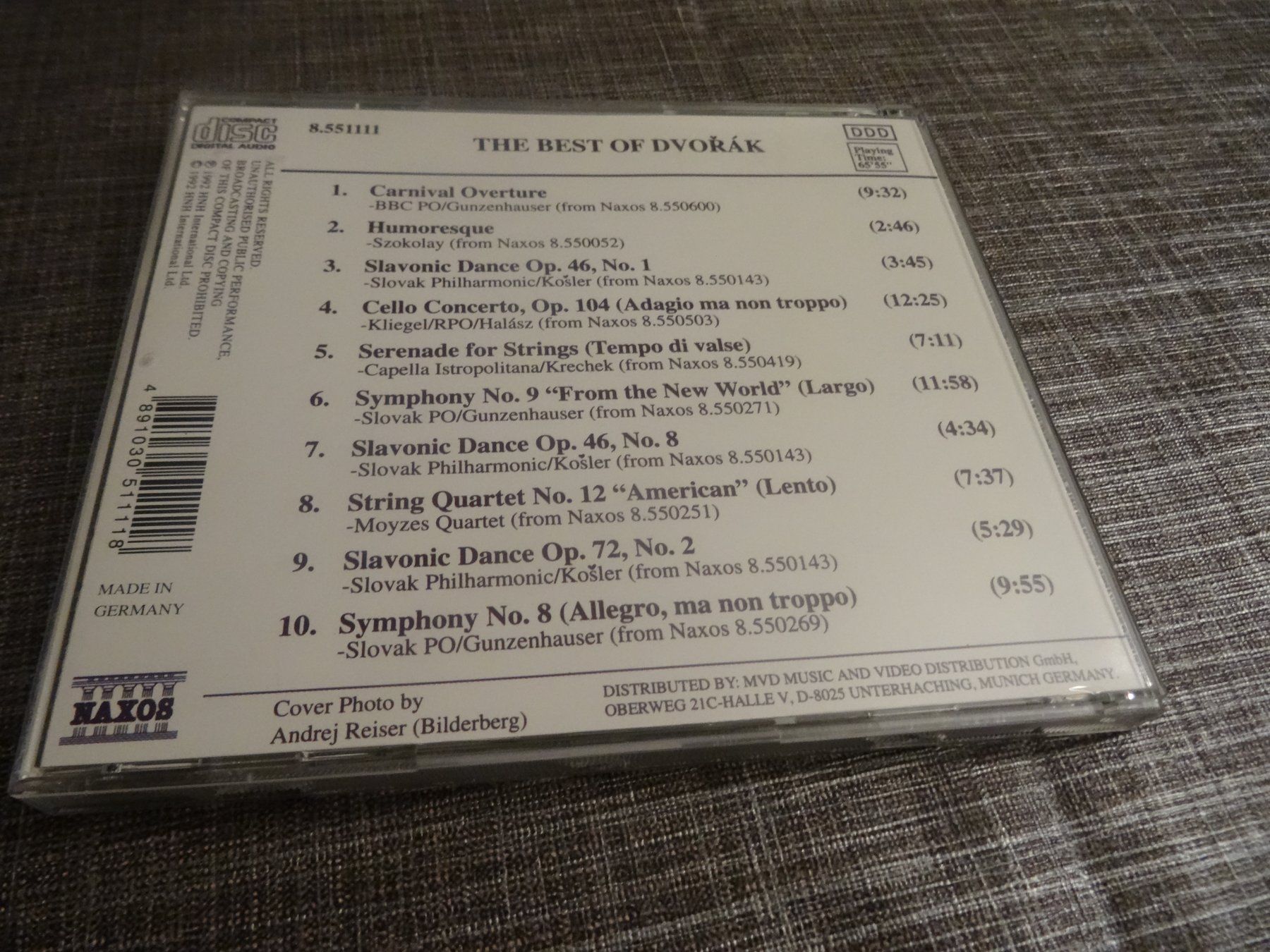 CDs: Dvorak - The Best of CD - Klassik – Gebraucht aus Olten von Disc-Ausverkauf 1